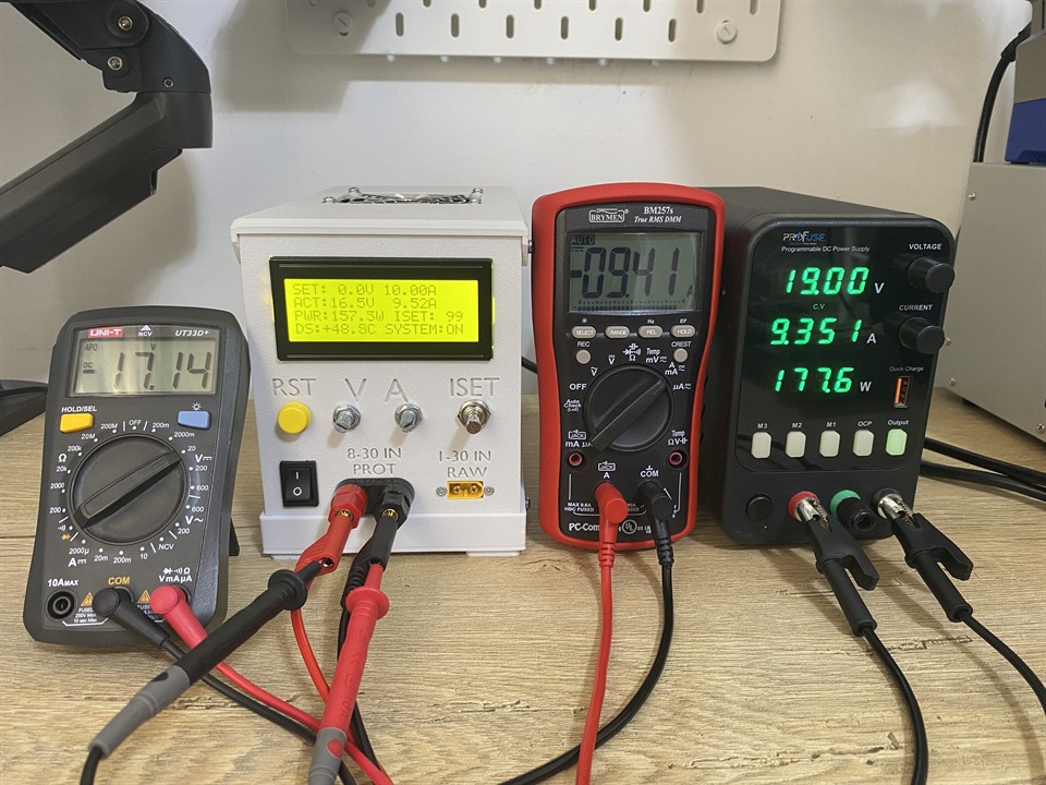 Elektronik kör yük V1 150W yük testi